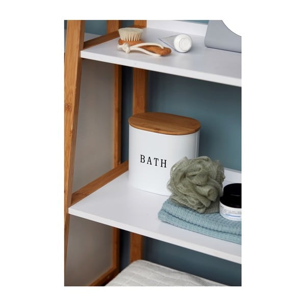 Biely kúpeľňový box s vekom Wenko Gara-image-1