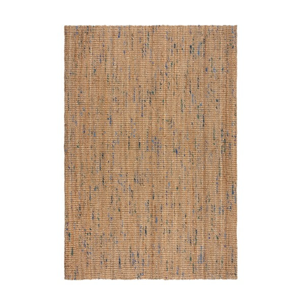 Ručne tkaný jutový koberec v modro-prírodnej farbe 120x170 cm Jute Boucle Blue – Flair Rugs