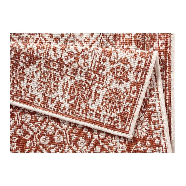 Červený vzorovaný obojstranný koberec Bougari Curacao, 80 × 150 cm-image-3