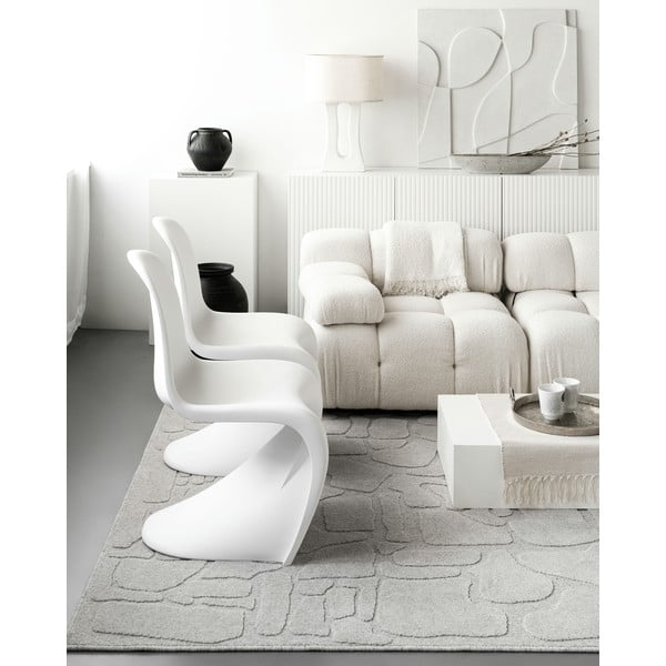 Svetlosivý vlnený koberec 200x300 cm Morphic Dunes – Agnella-image-3