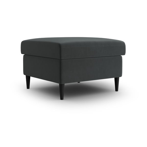 Tmavosivá zamatová podnožka Kyoto – Cosmopolitan Design-image-1