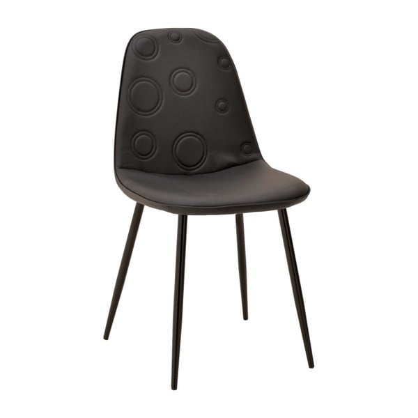 Čierna stolička InArt Elegant Circles