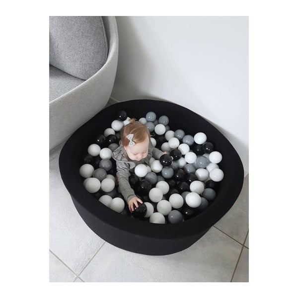 Modrý okrúhly detský bazénik s 200 loptičkami Misioo, 90 x 40 cm-image-3