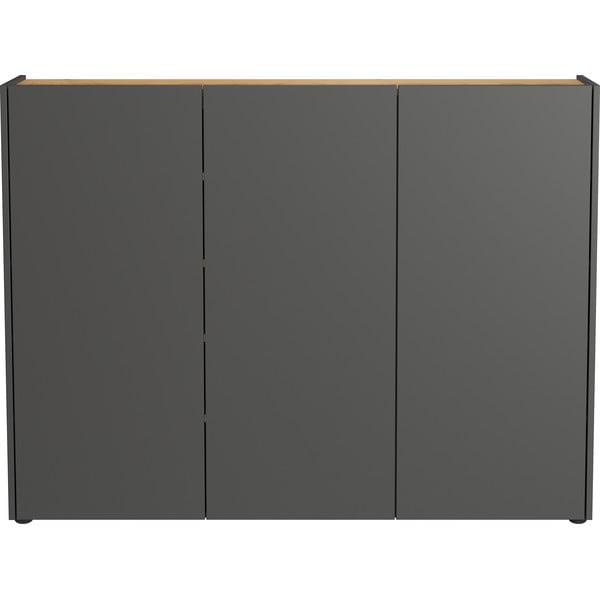 Antracitová skrinka v dekore duba 138x105x25 cm Libbiano – Germania-image-3