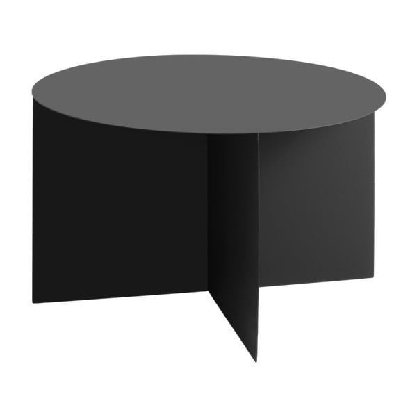 Čierny konferenčný stolík Custom Form Oli, ⌀ 70 cm