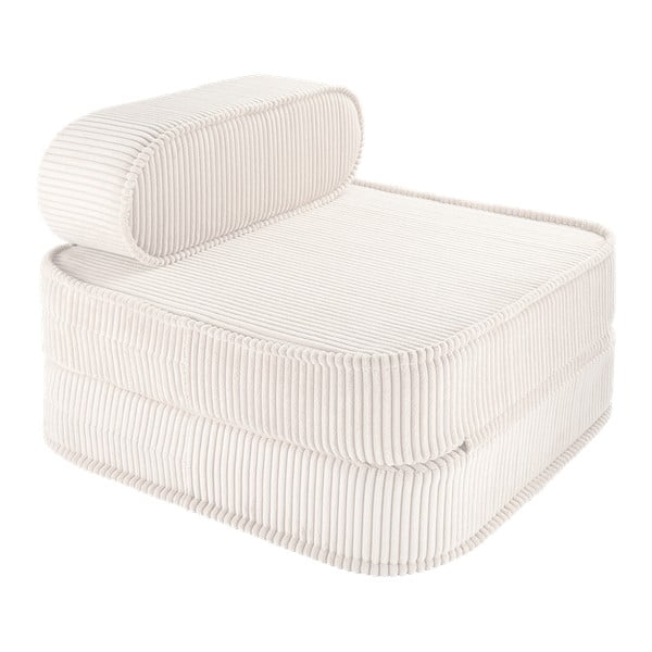 Krémové menčestrové detské kresielko Flip – Wigiwama