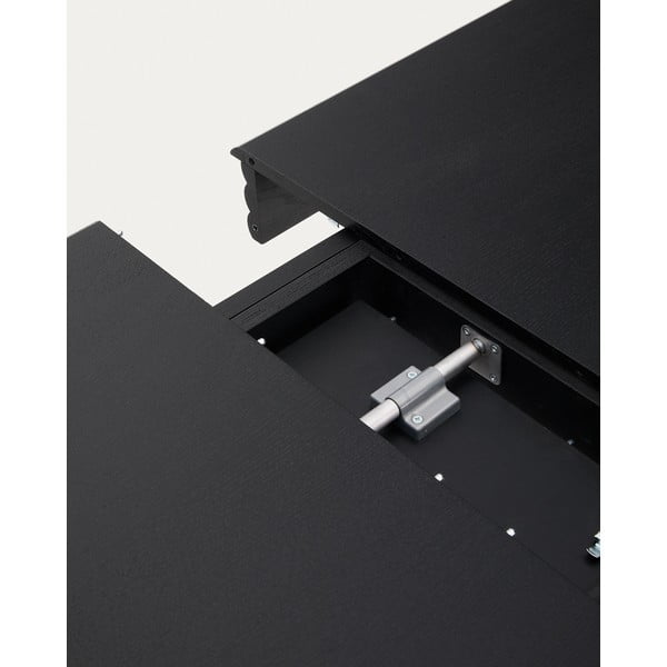 Rozkladací jedálenský stôl s prídavnou doskou v dekore duba 90x200 cm Lenon – Kave Home-image-4