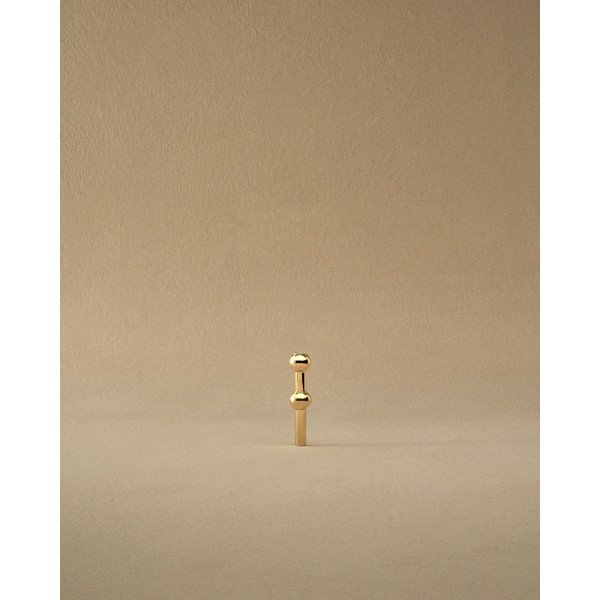 Kovová váza v mosadznej farbe (výška  10 cm) Nagel – STOFF Nagel-image-4