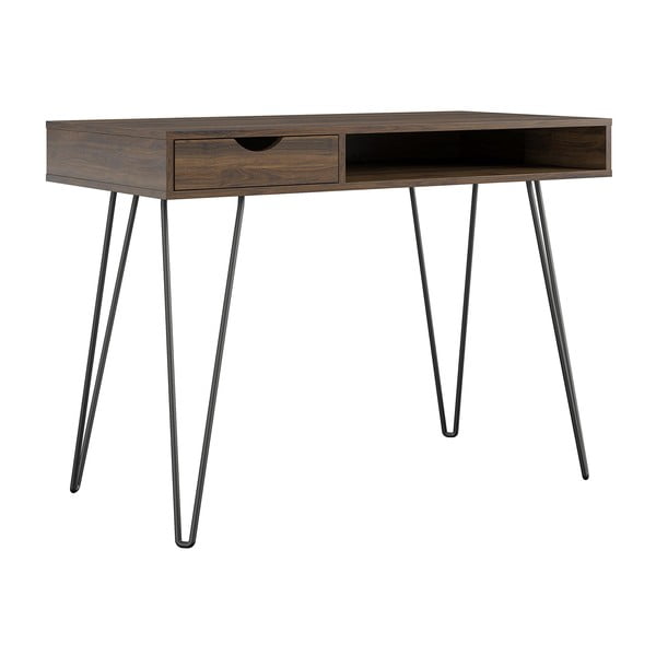 Pracovný stôl v dekore orecha 49x104 cm Concord – Novogratz