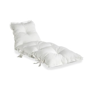 Biely variabilný futón vhodný do exteriéru Karup Design OUT™ Sit&Sleep White