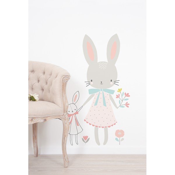 Detská samolepka 58x90 cm Little Miss Rabbit – Lilipinso-image-1
