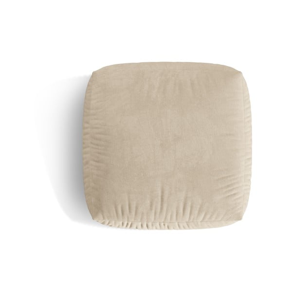 Béžová zamatová modulárna podnožka Martina – Micadoni -image-2