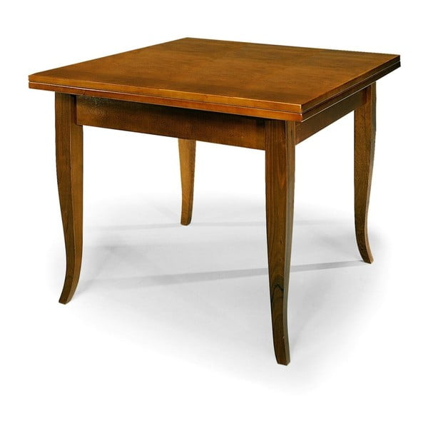 Drevený rozkladací jedálenský stôl Castagnetti Noce, 80 x 80 cm