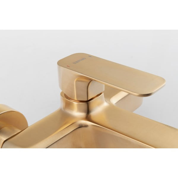 Nástenná vaňová batéria v zlatej farbe (2 výstupy) Spy – Sapho-image-1