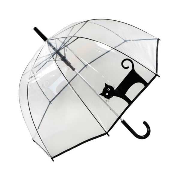 Transparentný dáždnik Birdcage Standing Cat, ⌀ 84 cm