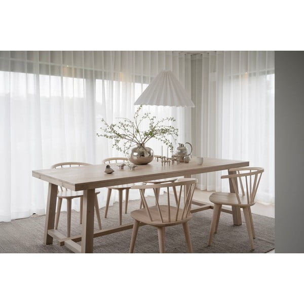 Matne lakovaný dubový jedálenský stôl Rowico Brooklyn, 220 x 95 cm-image-3