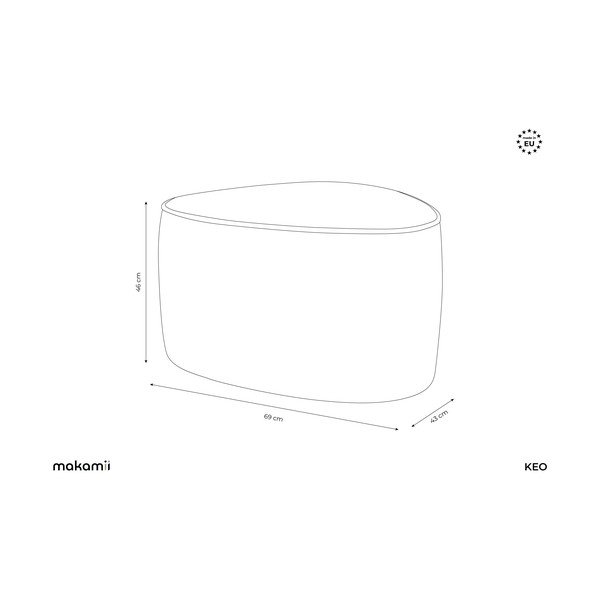 Svetlozelený taburet Keo – Makamii-image-3