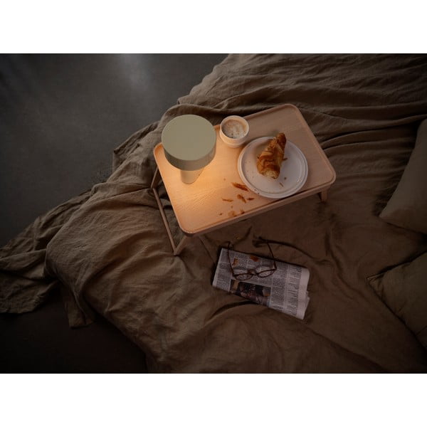 Svetlozelená plastová LED stolová lampa (výška 18 cm) Oblong – Zone-image-1