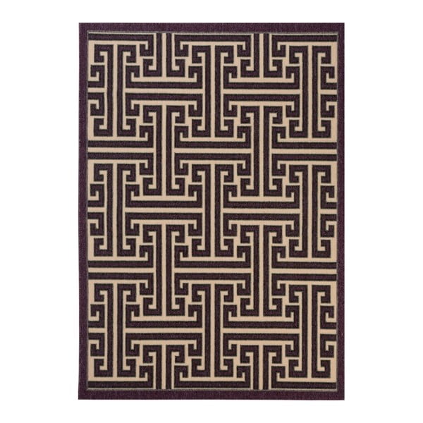 Tmavofialový koberec vhodný do exteriéru Verandal, 170 × 120 cm