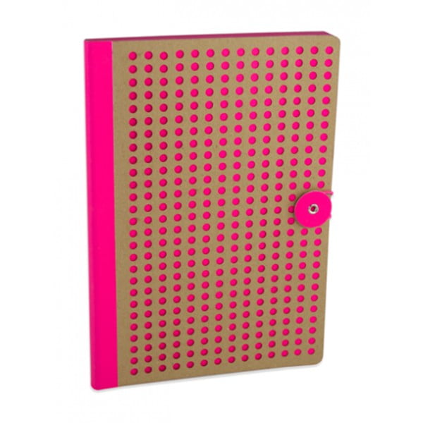 Ružový zápisník Portico Designs Laser, 160 strán