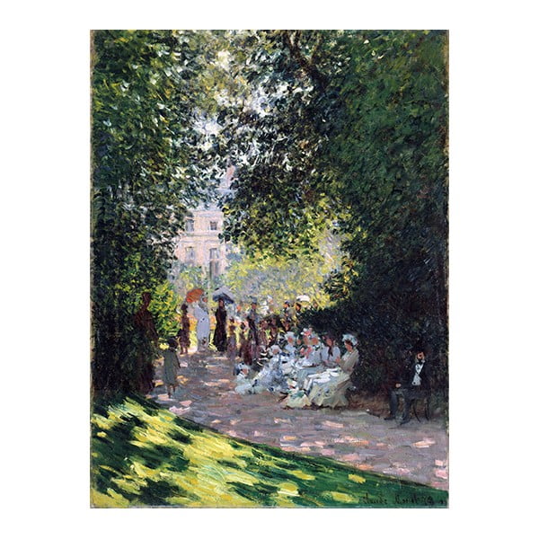Obraz Claude Monet - The Parc Monceau, 60x45 cm