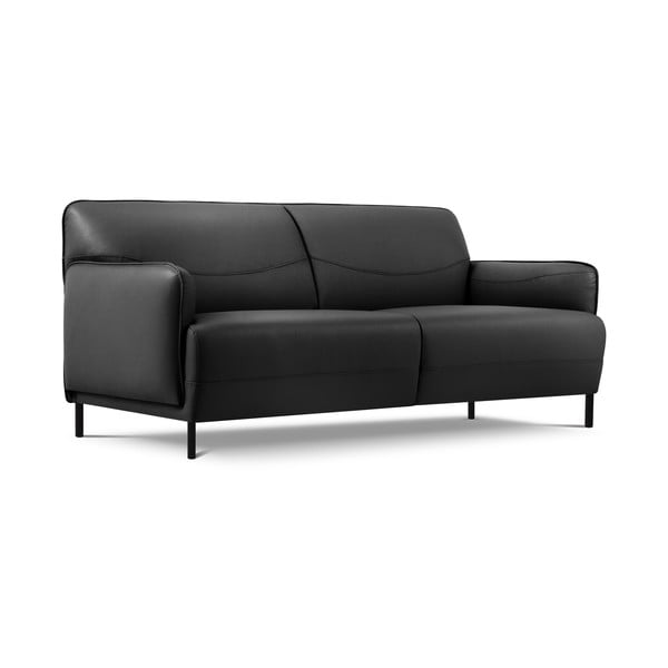Tmavosivá kožená pohovka Windsor & Co Sofas Neso, 175 x 90 cm-image-2