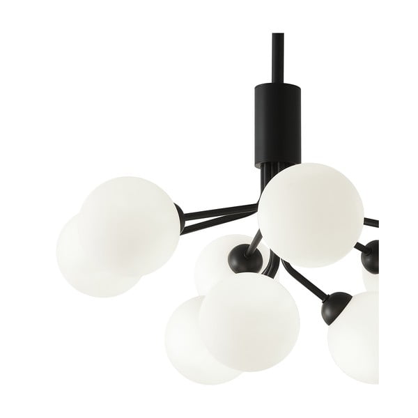 Čierno-biele závesné svietidlo SULION Musa, výška 102 cm-image-2