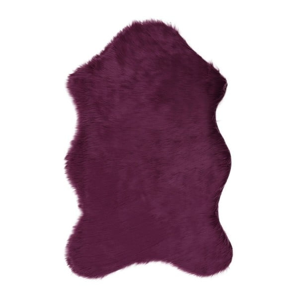 Fialový koberec z umelej kožušiny Pelus Purple, 60 × 90 cm