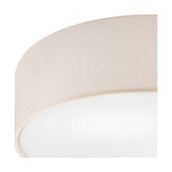 Krémovobiele stropné svietidlo s textilným tienidlom ø 45 cm Vivian – LAMKUR-image-3