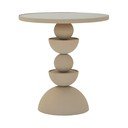 Okrúhly odkladací stolík so sklenenou doskou ø 40,5 cm Dune – Mauro Ferretti