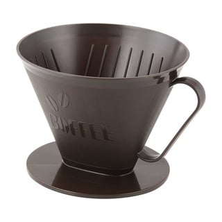 Hnedý držiak na kávový filter č. 4 Fackelmann Coffee & Tea