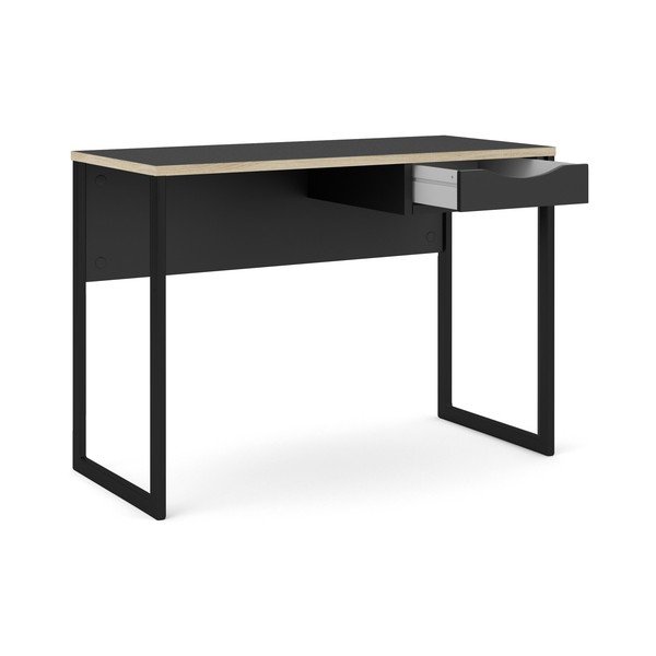 Čierny pracovný stôl Tvilum Function Plus, 110 x 48 cm-image-3