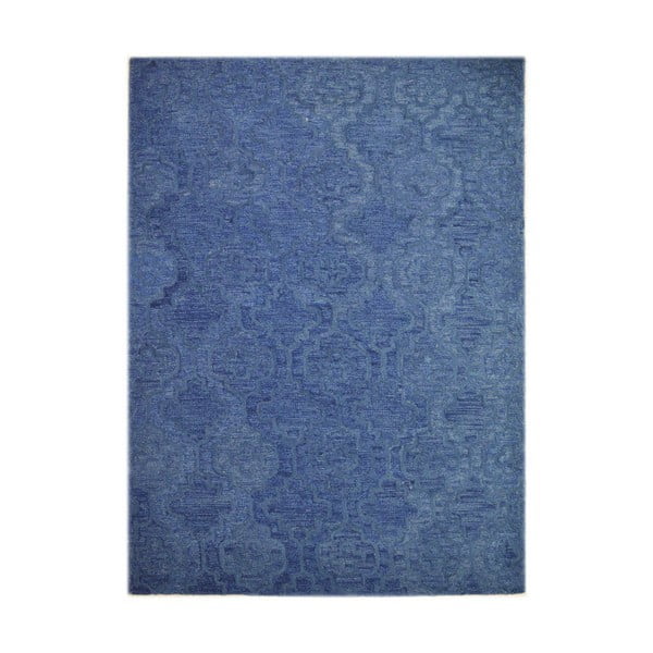 Modrý vlnený koberec The Rug Republic Acura, 230 x 160 cm
