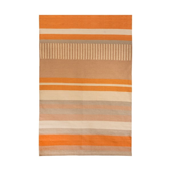 Béžovo-oranžový obojstranný vonkajší koberec z recyklovaného plastu Green Decore Bella, 120 x 180 cm-image-3