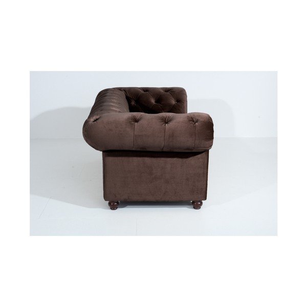 Tmavohnedá pohovka Max Winzer Orleans Velvet, 196 cm-image-4
