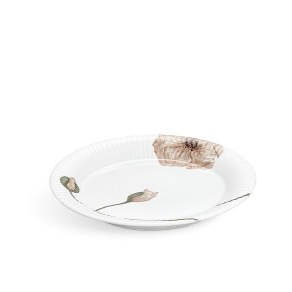 Biely porcelánový tanier Kähler Design Hammershøi Poppy, ø 27 cm