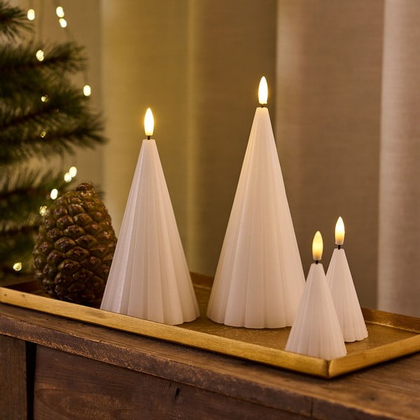 Biela vianočná svetelná dekorácia 2 ks ø 6 cm Laura – Sirius-image-2