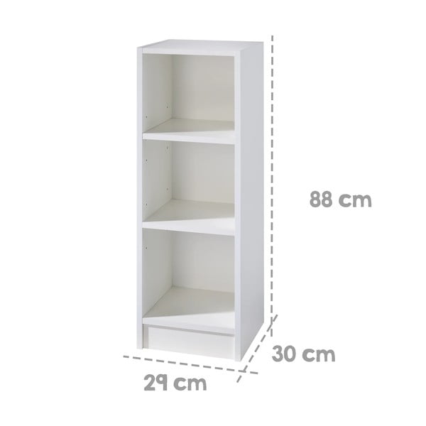 Biela detská knižnica 29x88 cm Maren – Roba-image-3
