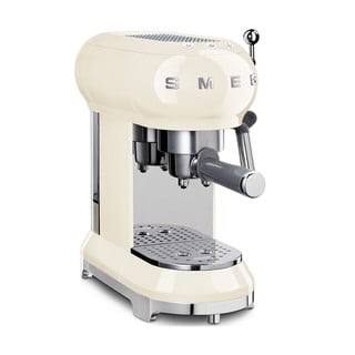 Krémovobiely pákový kávovar na Espresso SMEG