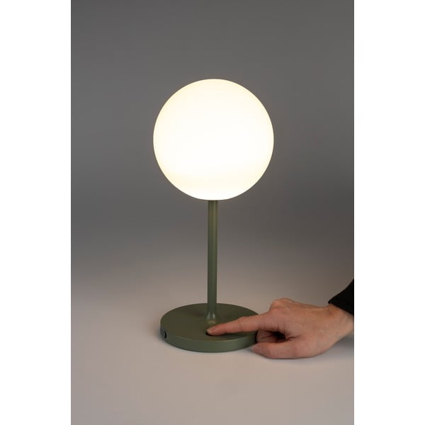 Zelená stmievateľná stolová lampa (výška 33 cm) Hub – White Label-image-4