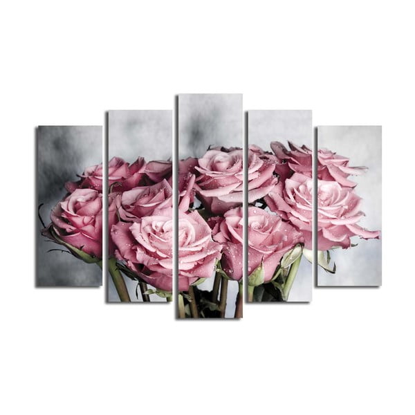 Viacdielny obraz Roses, 105 × 70 cm