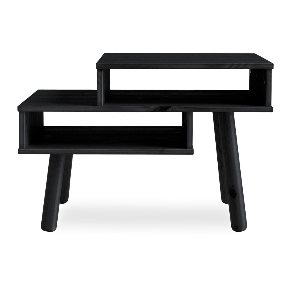 Konferenčný stolík z borovicového dreva v čiernej farbe Karup Design Haku