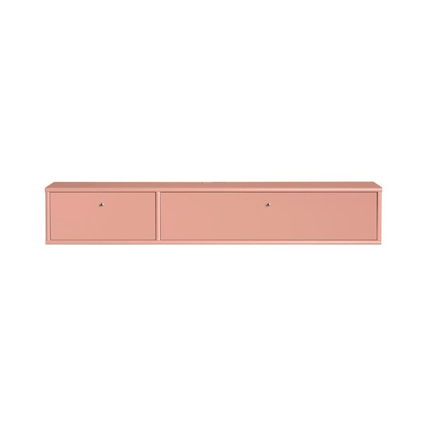 Ružový TV stolík 136x22x32,5 cm Mistral – Hammel Furniture
