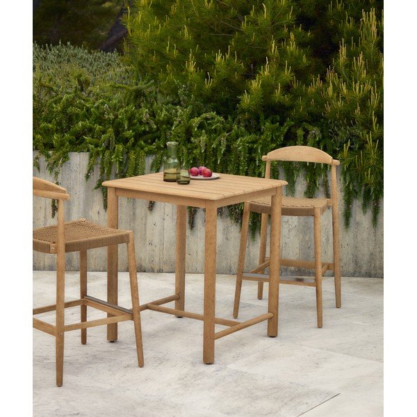Záhradný barový stolík z masívu akácie 78x78 cm Sori – Kave Home-image-1