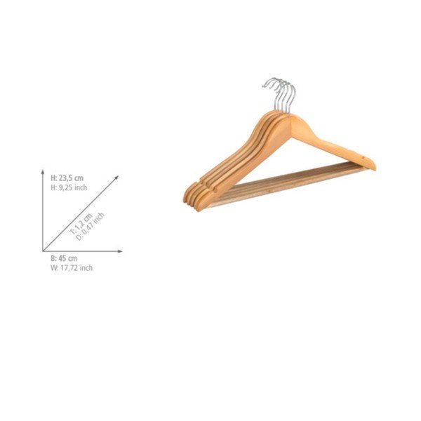 Drevené vešiaky v súprave 5 ks Eco – Wenko-image-1