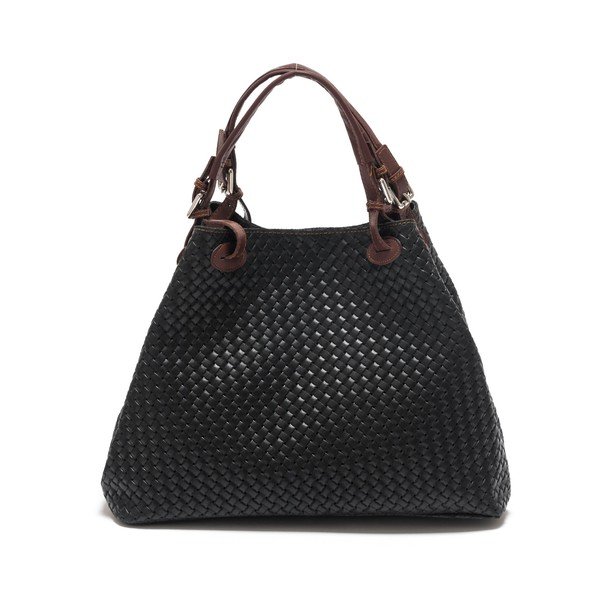 Čierna kožená kabelka Isabella Rhea no. 8019-image-1