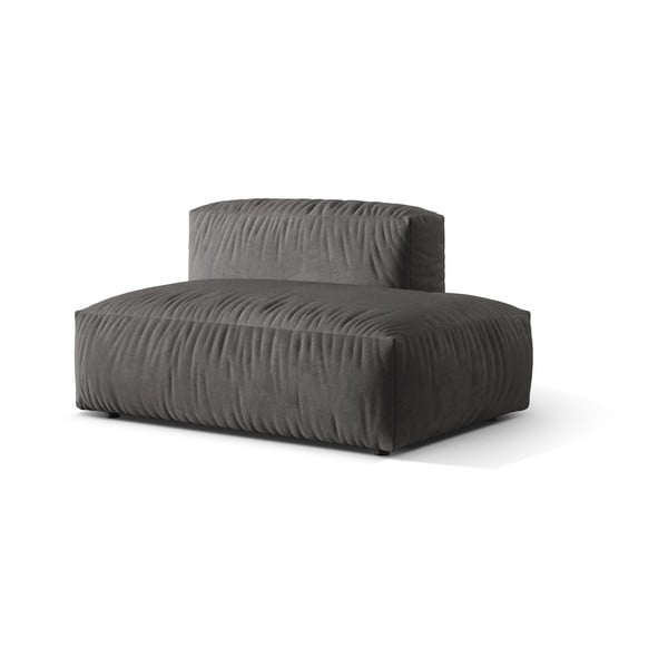 Sivý zamatový modul pohovky (pravý roh) Martina – Micadoni -image-1