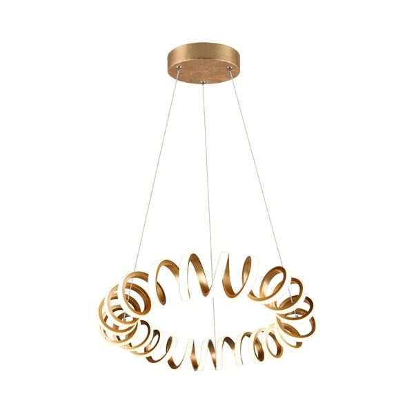 LED závesné svietidlo v zlatej farbe ø 55 cm Curl – Trio-image-2