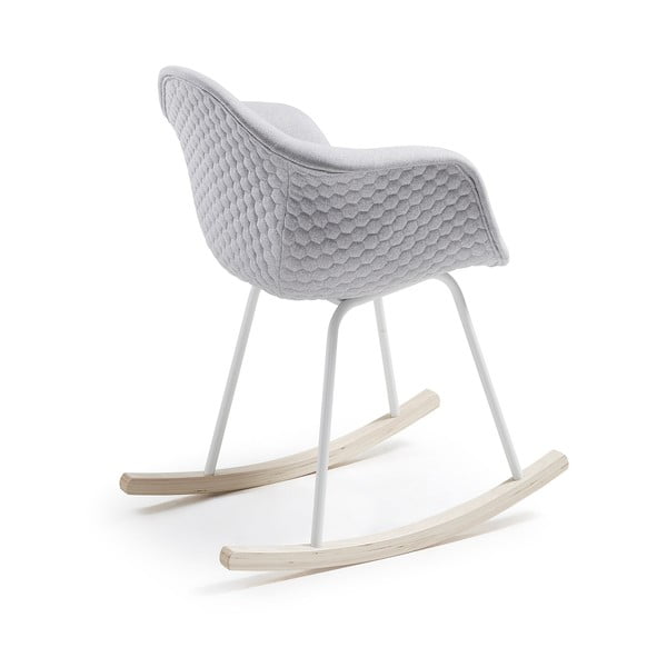 Svetlosivé hojdacie kreslo Kave Home Kenna-image-2