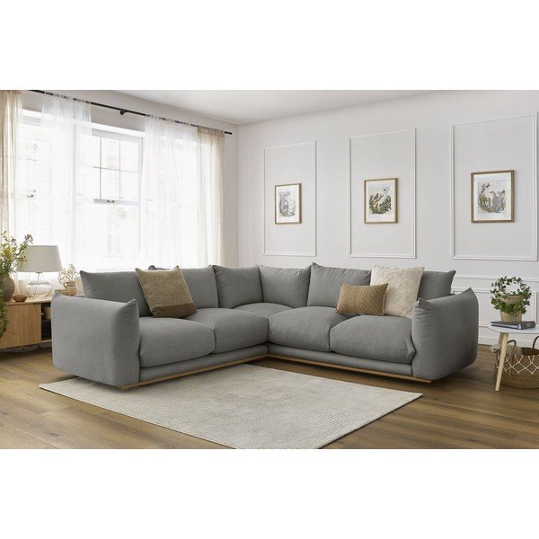 Sivá rohová pohovka Ernest – Bobochic Paris-image-1